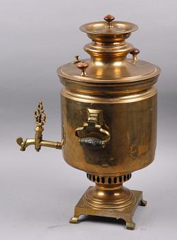 SAMOVAR, mässing, Ryssland, tidigt 1900-tal.