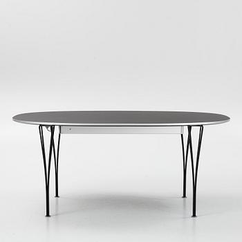 Bruno Mathsson & Piet Hein, a 'Superelliptical' dining table from Fritz Hansen, Denmark, dated 2016.