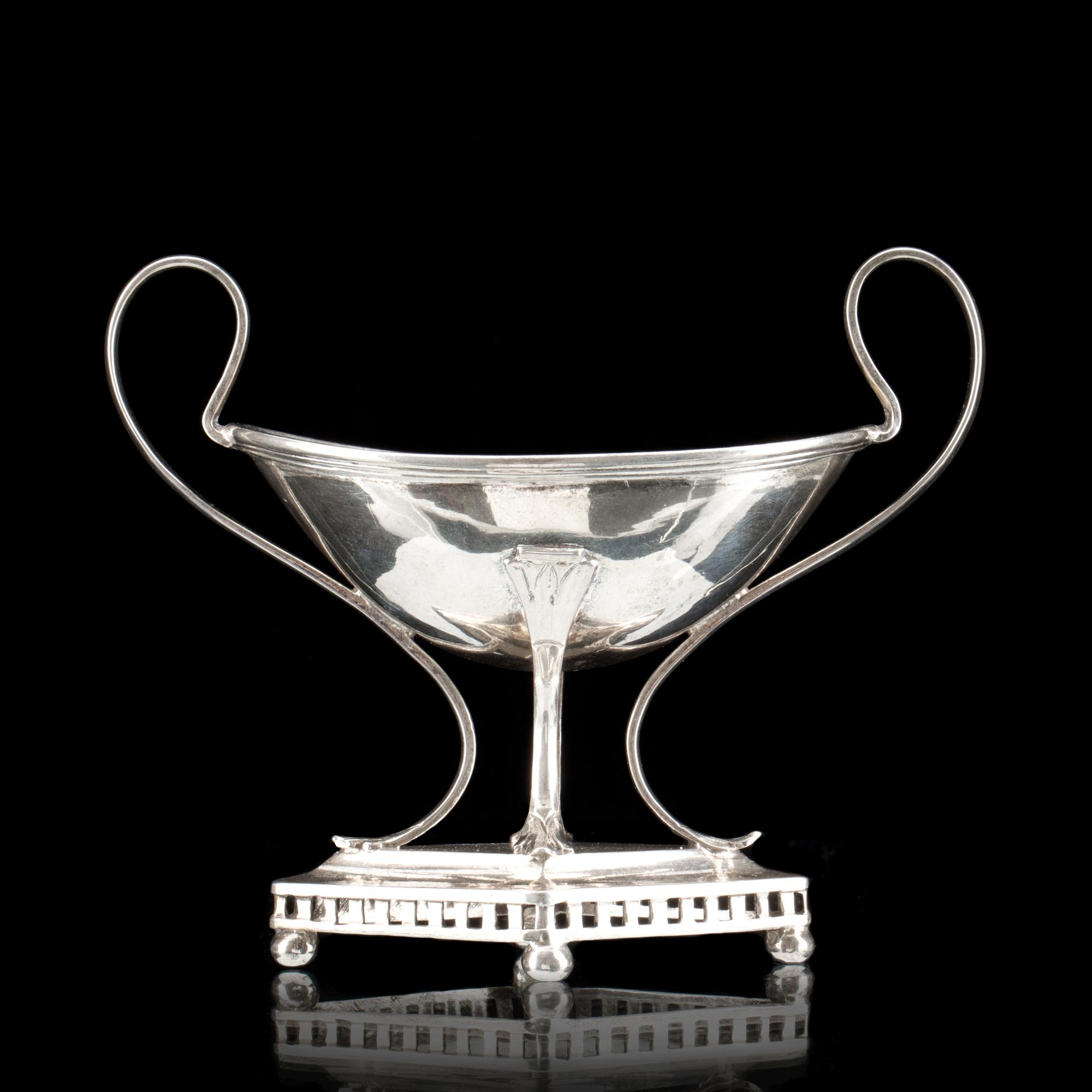 SALTKAR, Silver, Johan Jacob Ulfsberg, Nyköping, 1811. Vikt ca 76g.