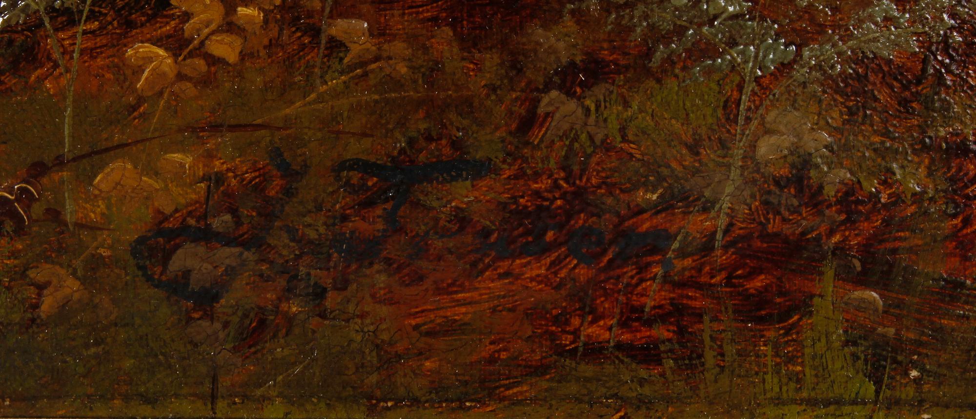 OKÄND KONSTNÄR, olja på duk, otydligt sign, sannolikt  J Fraser, England, 1800-tal.