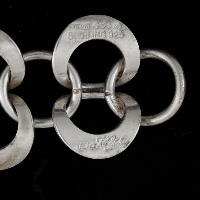 ARMBAND, silver, Alton, Falköping 1974. Vikt ca 75 gram.