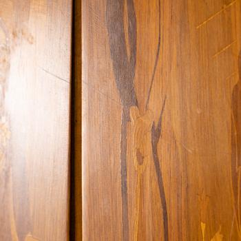 Erik Matsson, a walnut-veneered cabinet, Mjölby Intarsia, 1940's/50's.