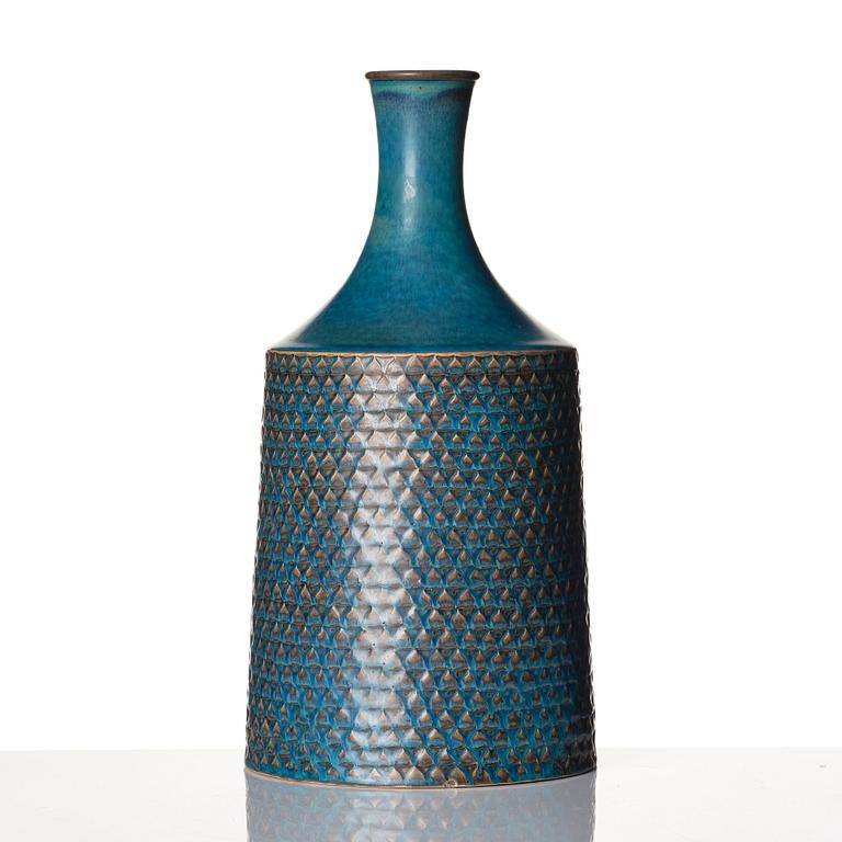 Stig Lindberg, a stoneware vase, Gustavsberg studio, Sweden 1961.