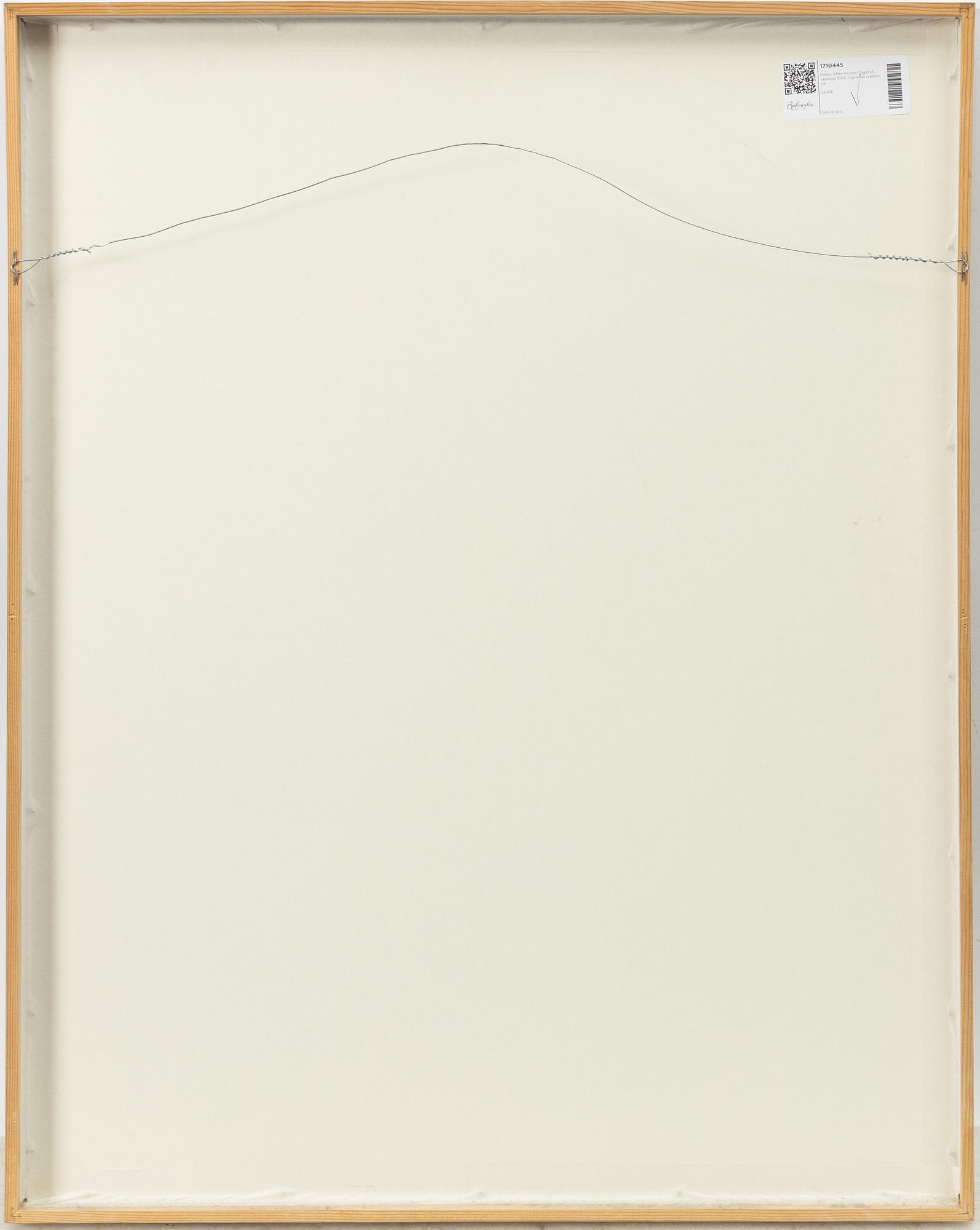 Pablo, After Picasso, "Le vieux Roi".