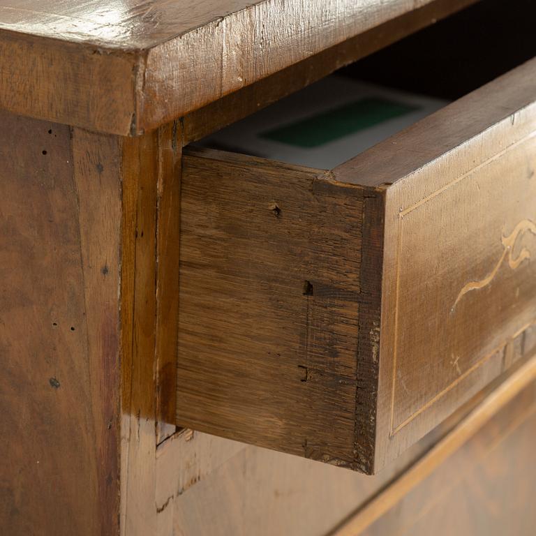 A mirror and cabinet from the mid 1800's.