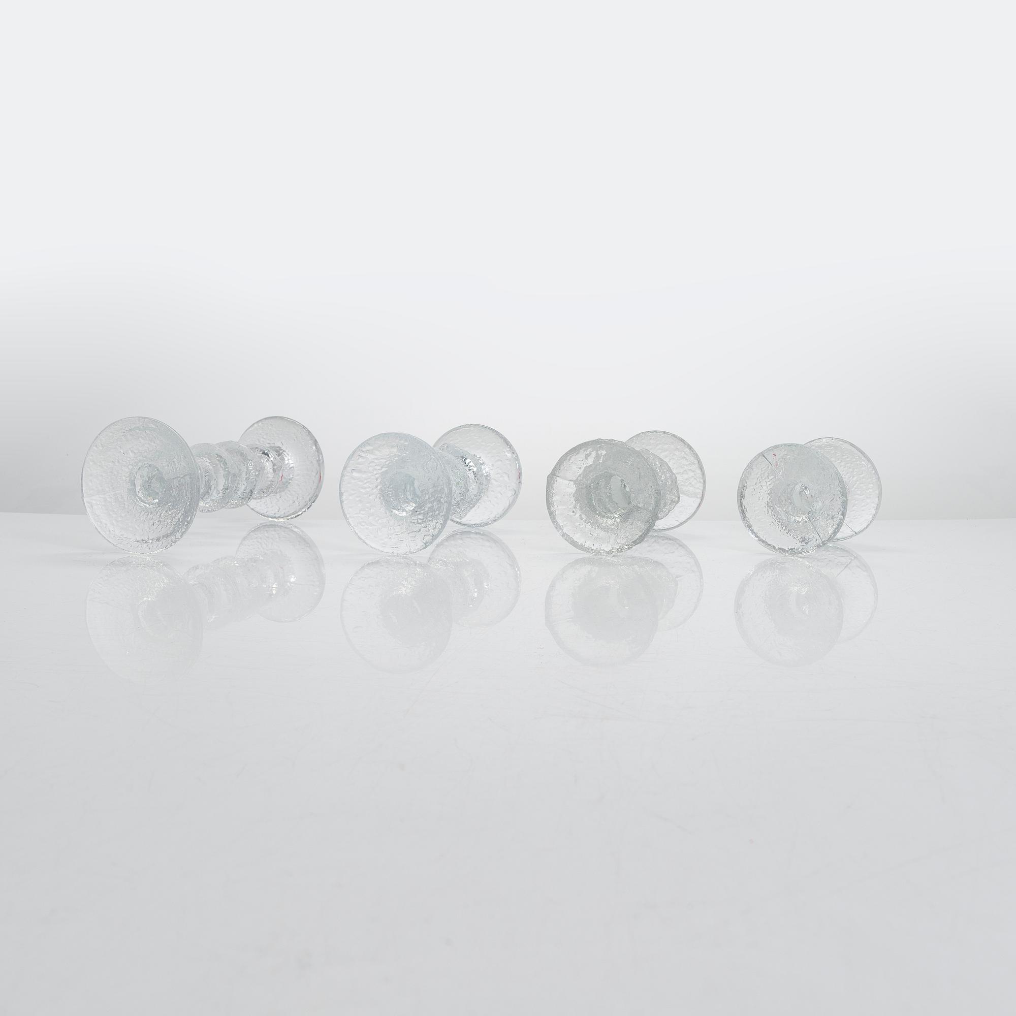 Timo Sarpaneva, A set of eight 'Festivo' candleholders, Iittala, Finland.
