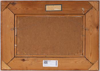 Reinhold Ljunggren, olja på pannå, signerad.