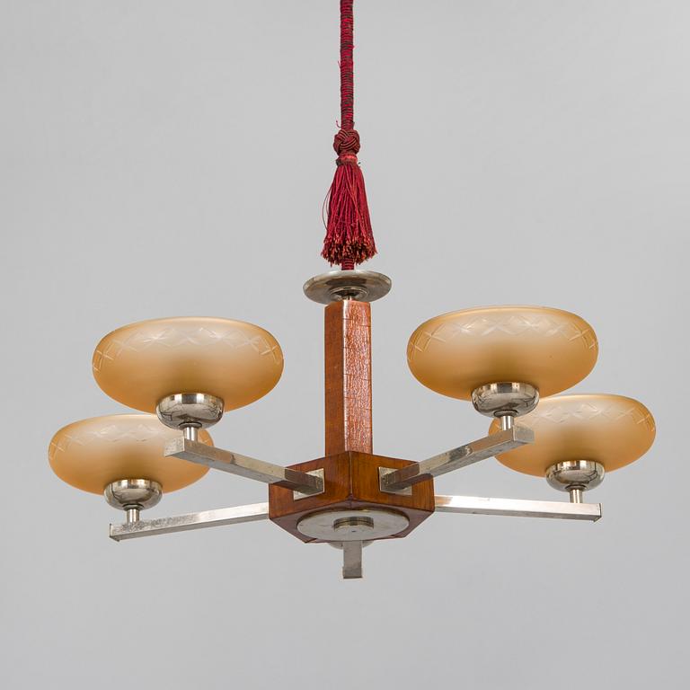 Paavo Tynell, a 1930s chandelier '1448/5 for Taito.