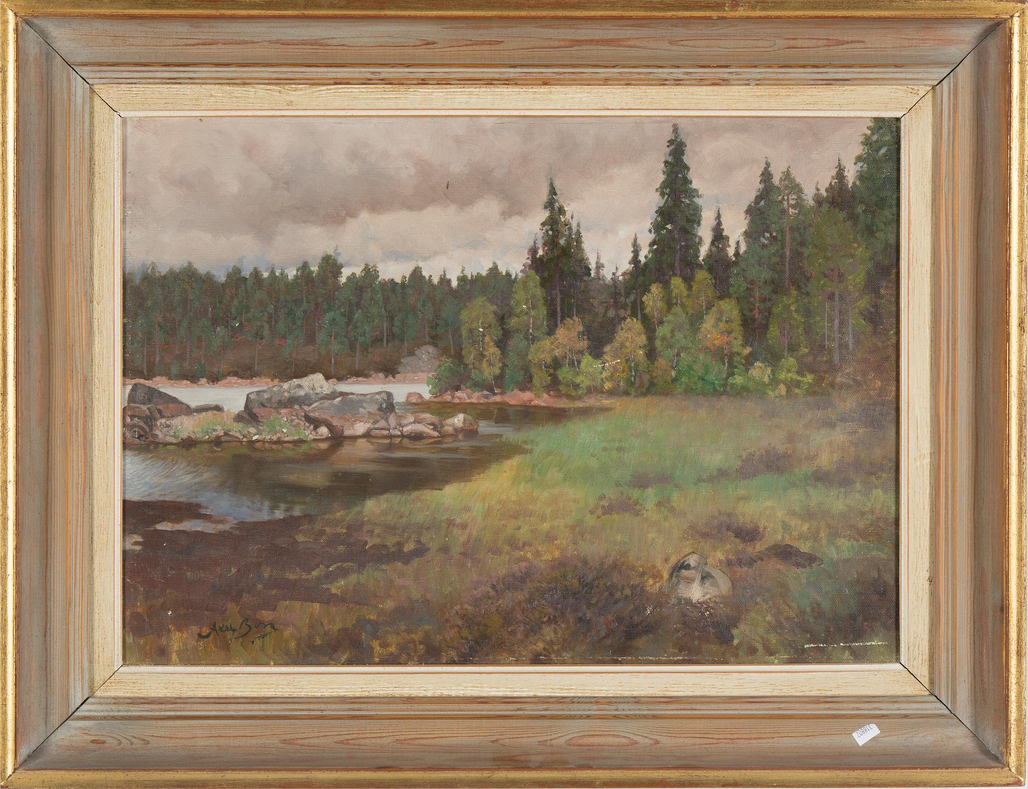 AXEL BORG, oil on canvas, signed.