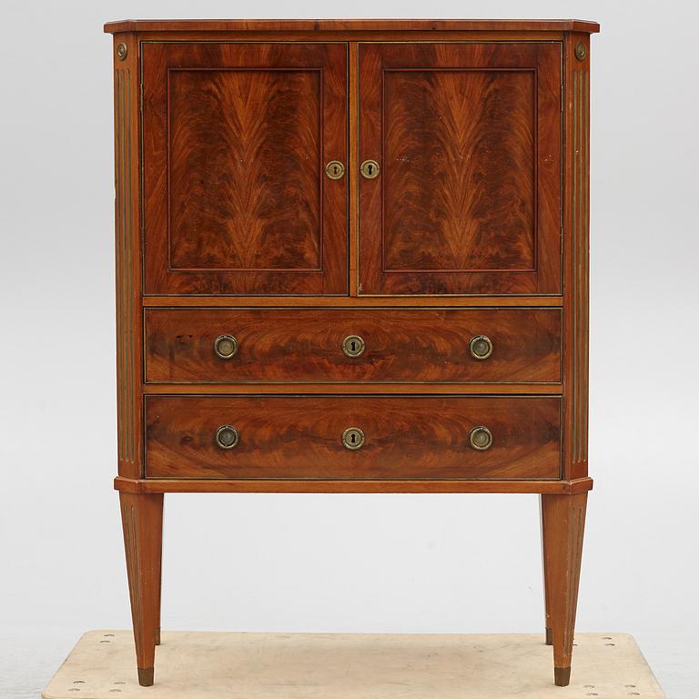A Gustavian Style Cabinet, circa 1900.