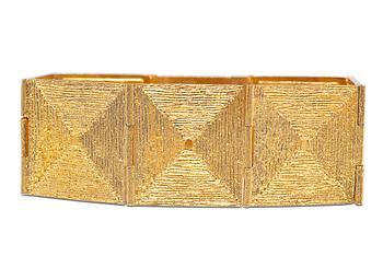 242. Björn Weckström, A GOLDEN BRACELET "RUUTU".