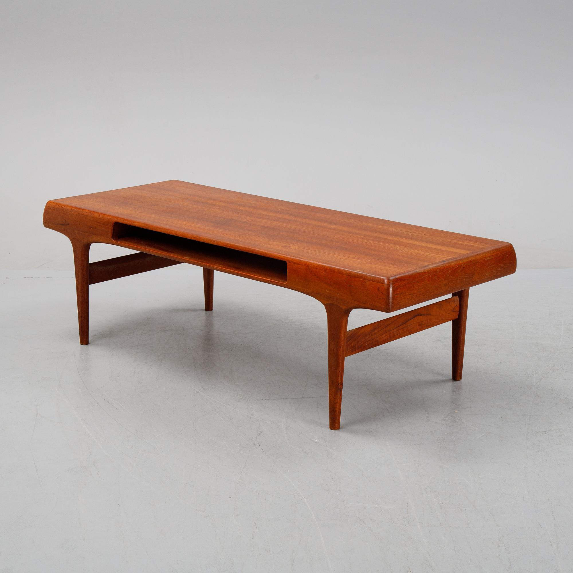 Johannes Andersen, a teak coffee teable, Trensum, 1960's.