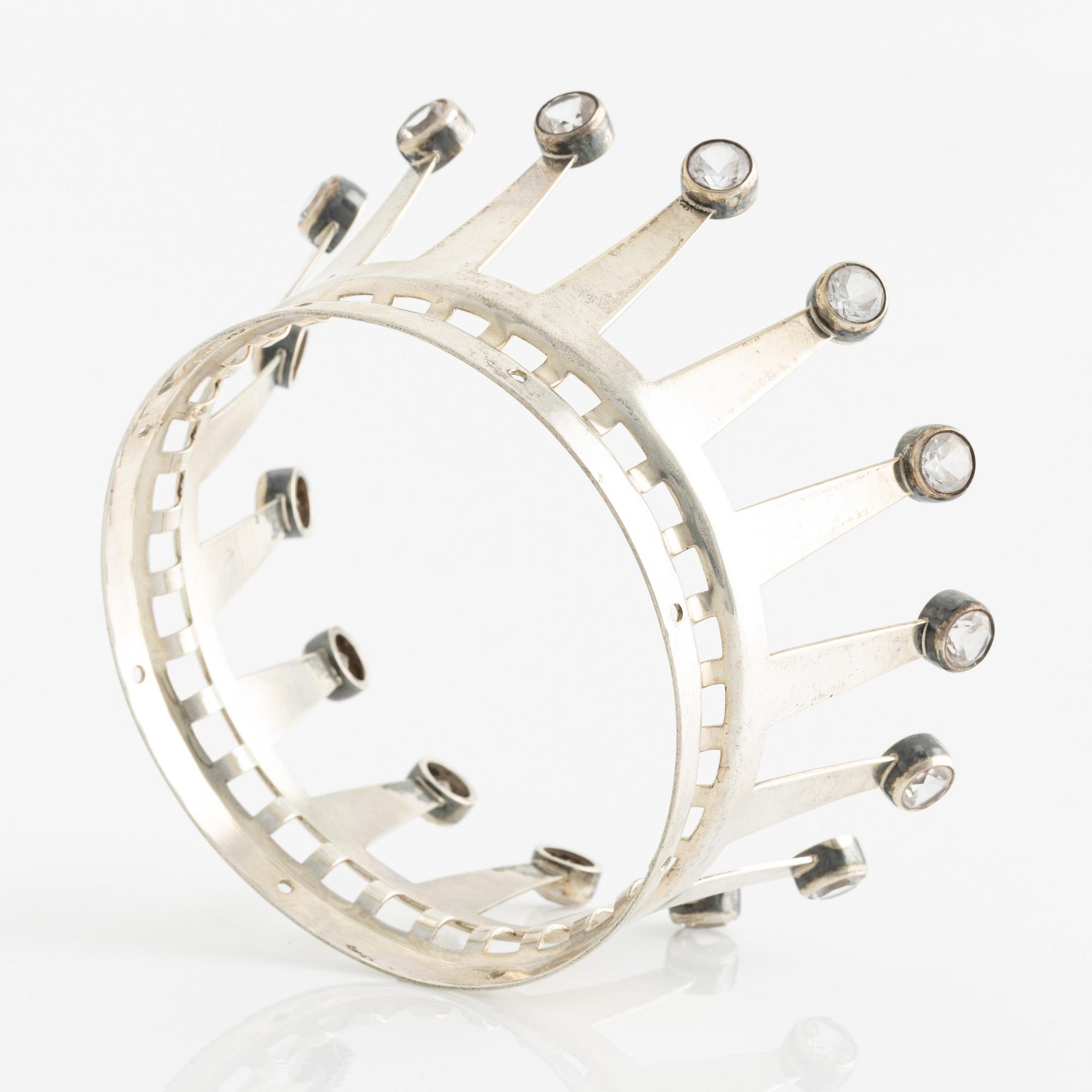 Bridal crown, silver, Alton, Falköping 1967.
