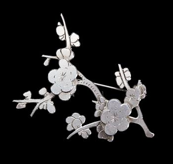 BROSCH, sterlingsilver, Wiwen Nilsson, Lund, 1971.