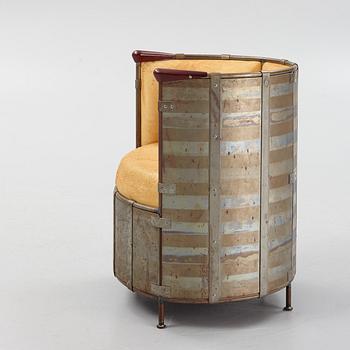 Mats Theselius, an 'Älgskinnsfåtöljen' lounge chair, Källemo, ed. 311/360, Sweden post 1991.