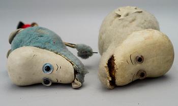 MUMINTROLL, 2 st, och ett SUMPPI-TROLL, Atelier Fauni, Finland, 1950/60-tal.