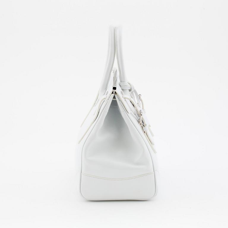 RALPH LAUREN, a white leather handbag, "Ricky bag".