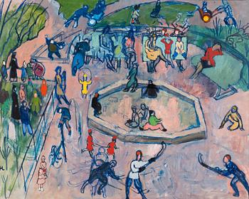 428. Hilding Linnqvist, "Lekplats II" (Playground II).