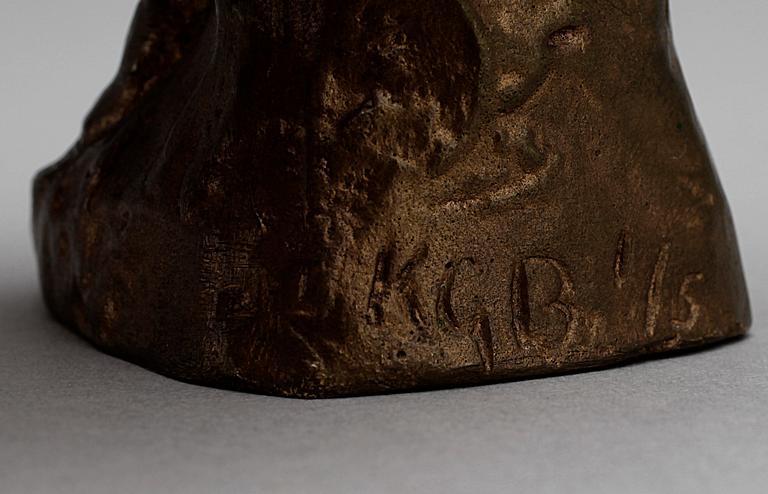 KG BEJEMARK, skulptur, brons, sign o numr 1/5.