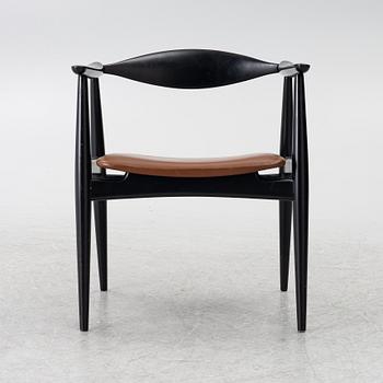Hans J. Wegner, Armchair CH 35, Carl Hansen, Odense, Denmark.