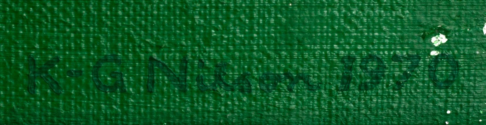 KG NILSON, oil on canvas signed and dated 1970.