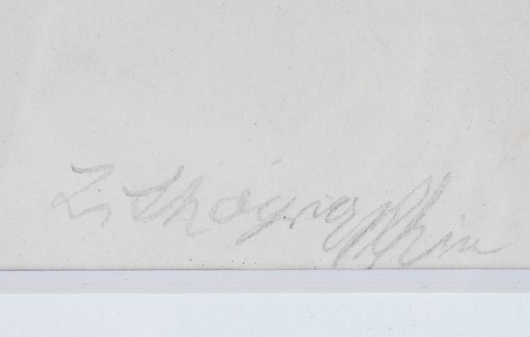 CONRAD FELIXMÜLLER, litografi, signerad och annoterad av konstnären 1929, enligt uppgift upplaga om 20 exemplar.