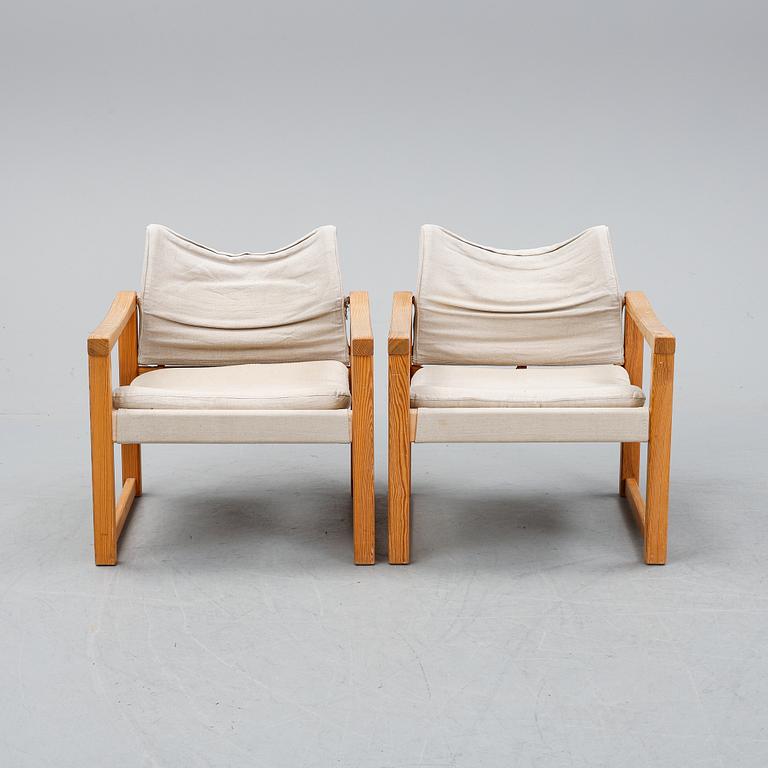 Karin Mobring, a pair of 'Diana' armchairs for Ikea.
