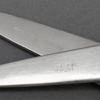 A set of 50 pieces of 'Scandia' cutlery by Kaj Frank for Hackman, Sorsakoski.