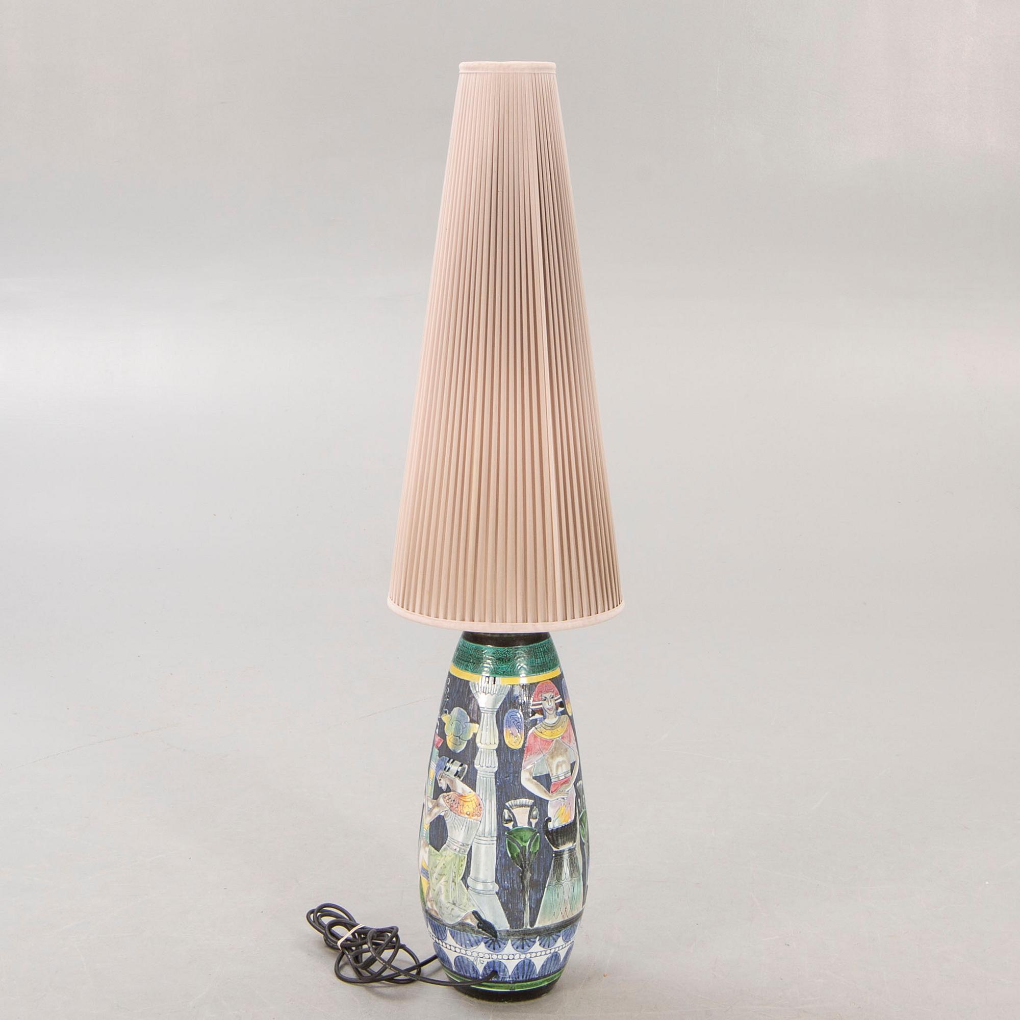 Marian Zawadzki, floor lamp, Tilgmans Keramik, signed and dated 1957.
