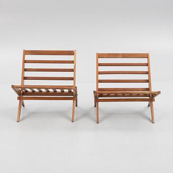 Gillis Lundgren, fåtöljer, ett par, "Bumerang", Ikea, 1950/60-tal.