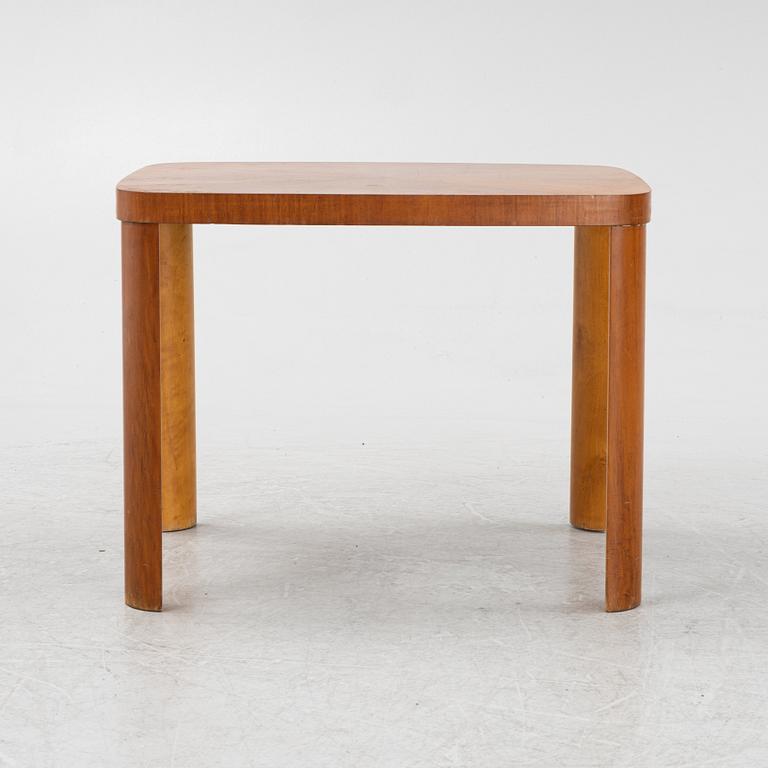 A Swedish Modern mahogany-veneered side table, Reiners Möber, Sweden 1940's.