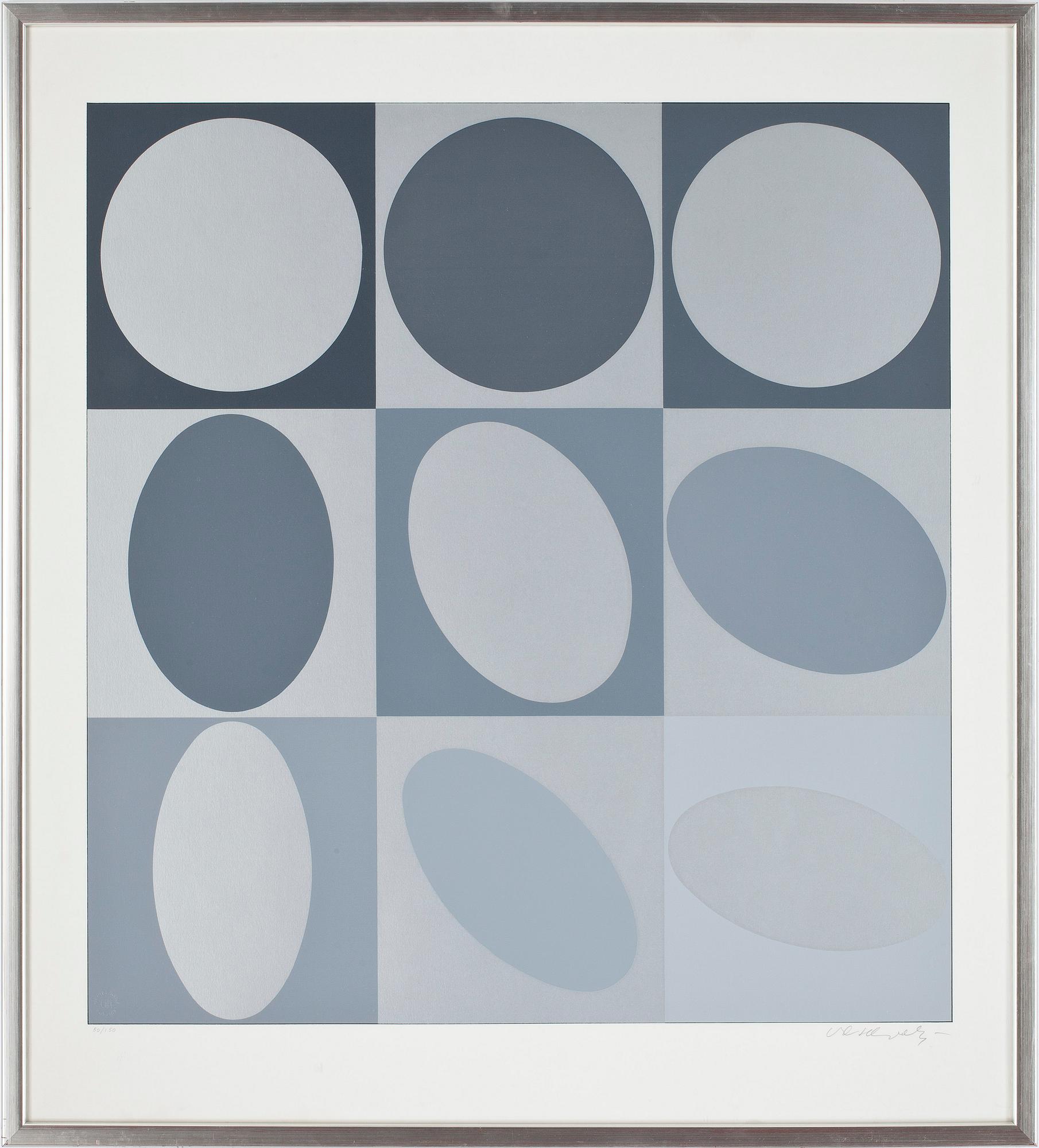 VICTOR VASARELY, färglitografi, signerad o numr 50/150.