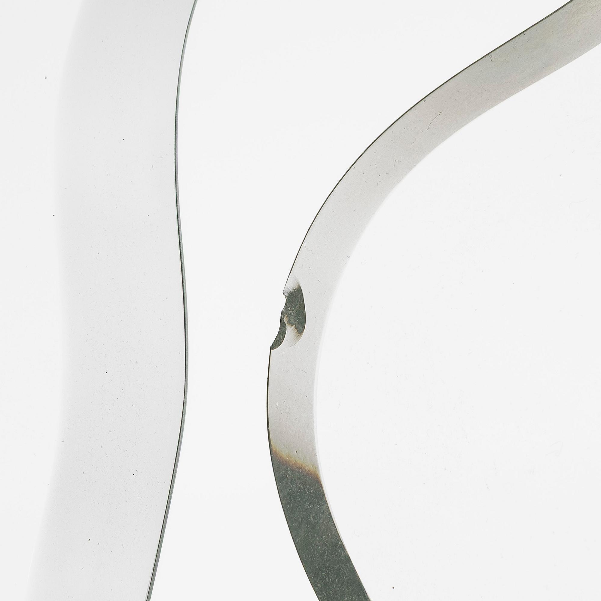 Alvar Aalto, glasskulptur, "Aalto-blomman", 4 delar, signerade Alvar Aalto och Alvar Aalto Iittala 99/1991.