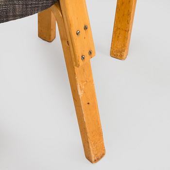 Alvar Aalto, Tuoleja, 4 kpl, malli 69, O.Y. Huonekalu- ja Rakennustyötehdas A.B., 1950-luku.