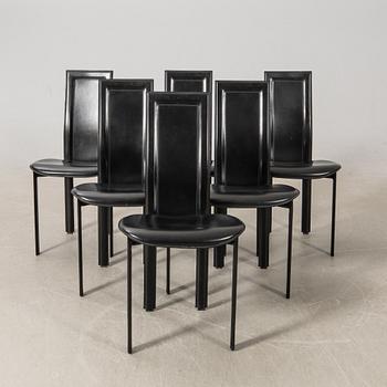 Giorgio Cattelan, chairs, 6 pieces, Italy, 1980s.