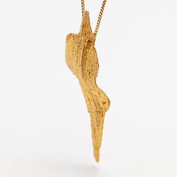 Helky Juvonen, A 14K gold necklace. Westerback, Helsinki 1971.