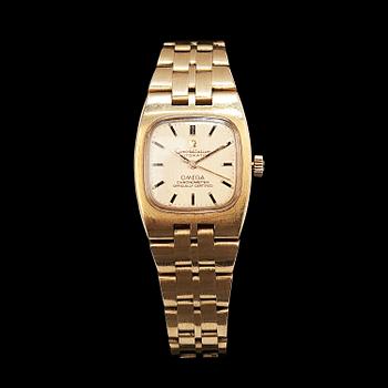 DAMARMBANDSUR, Omega Constellation, 18K guld. Vikt 99 g.