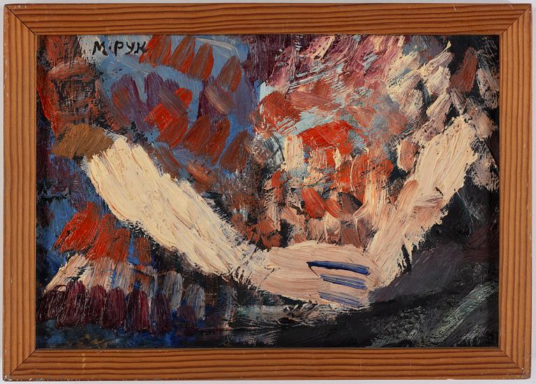 MADELEINE PYK, oil on panel, signed M Pyk.