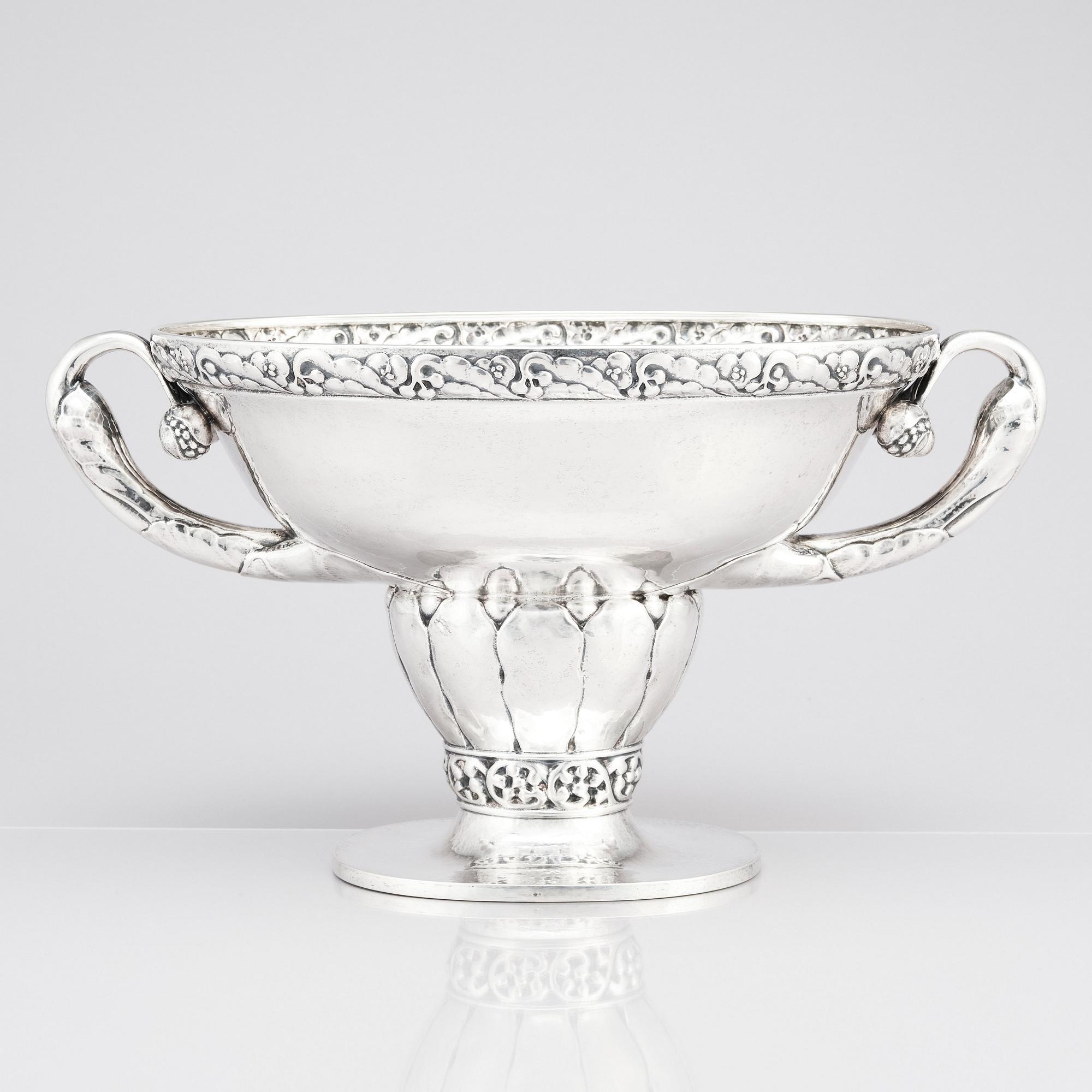 Georg Jensen, an 830/1000 silver jardinère, Copenhagen ca 1915-1919.