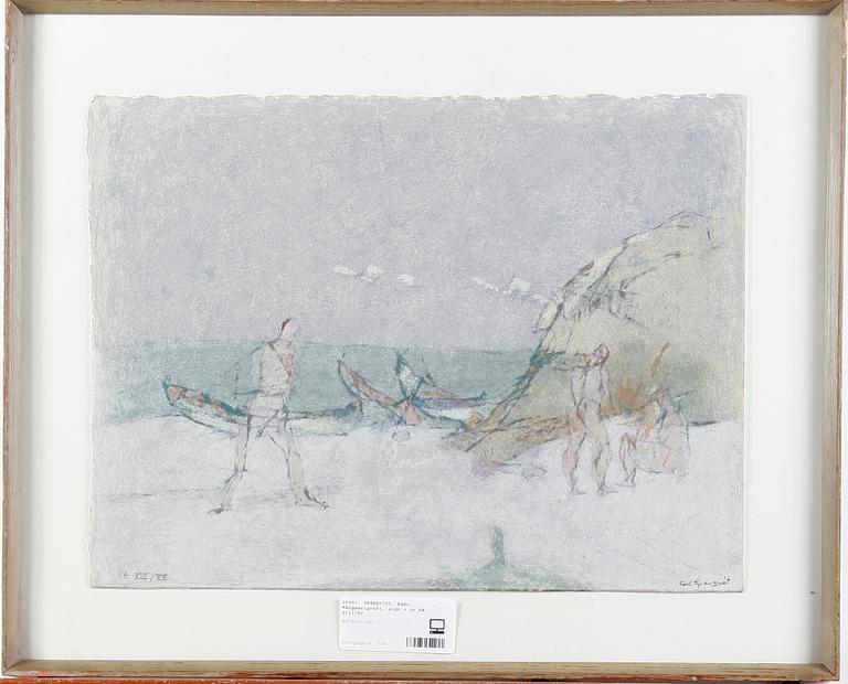 GRANQVIST, KARL. Färgserigrafi, sign o nr EA XIII/XV.