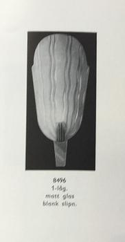 Harald Notini, a wall lamp, model "8496", Arvid Böhlmarks Lampfabrik, Stockholm, 1940s.