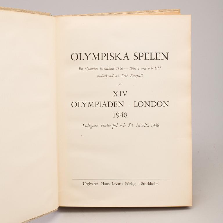 two books "Olympiska spelen 1896-1948" and "Olympiaboken 1956".