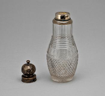 SOCKERSTRÖARE, glas samt silver, St Petersburg, Ryssland, 1800-talets andra hälft.