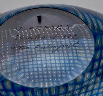 VAS, glas, Kraka, Sven Palmqvist, Orrefors, sign och nr 349.