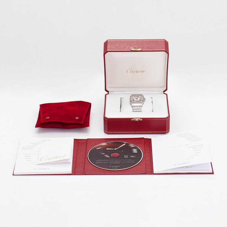Cartier, Santos, armbandsur, 32 x 32 mm.