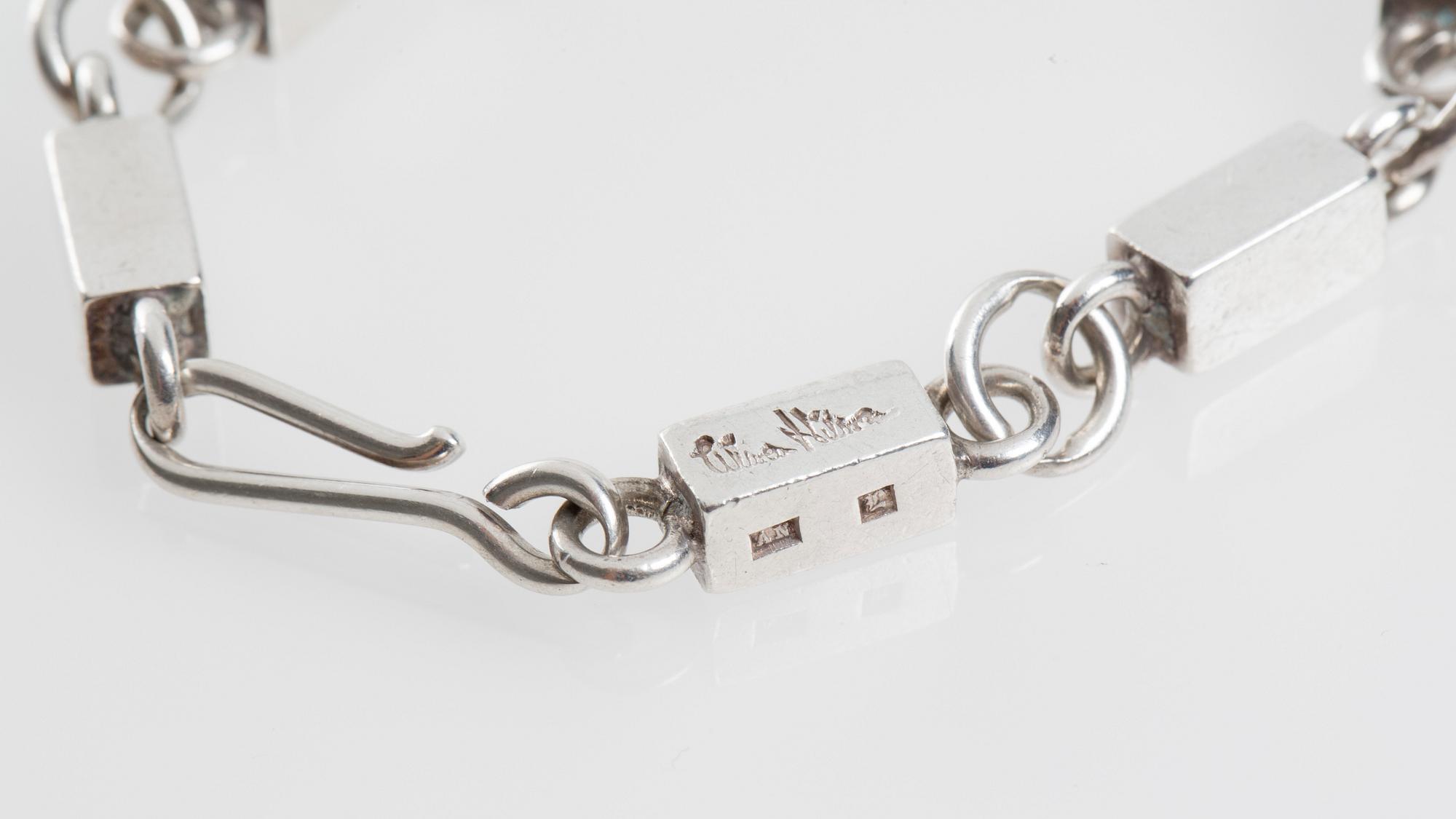 ARMBAND, Wiwen Nilsson, Lund, 1969. Sterlingsilver.