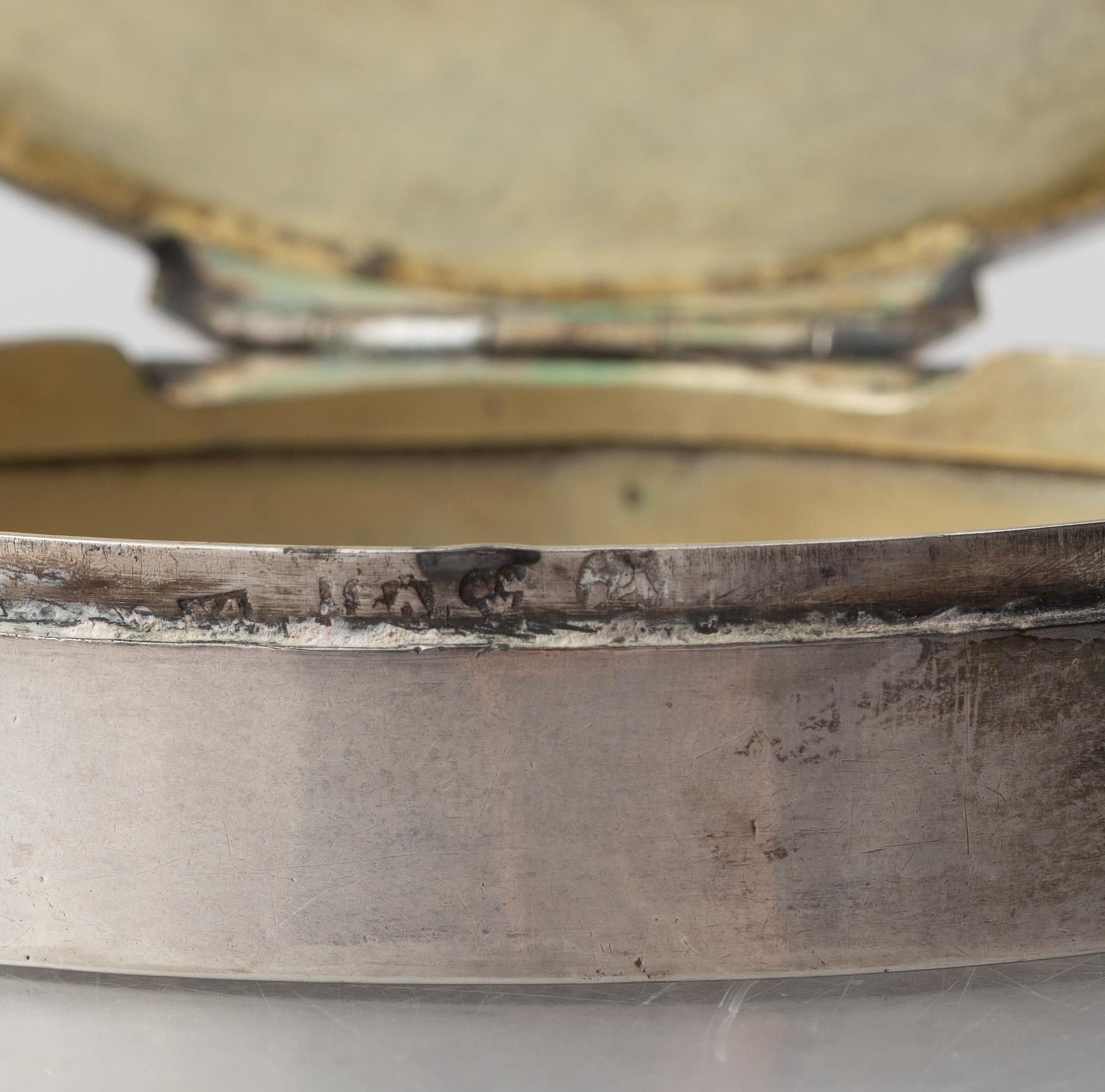 Two Swedish Silver Boxes, first half of the 19th Century.
