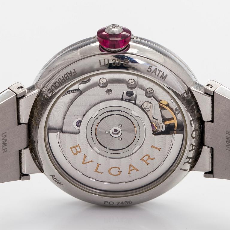 Bulgari, Lucea, armbandsur, 33 mm, stål, automatisk, 2017.