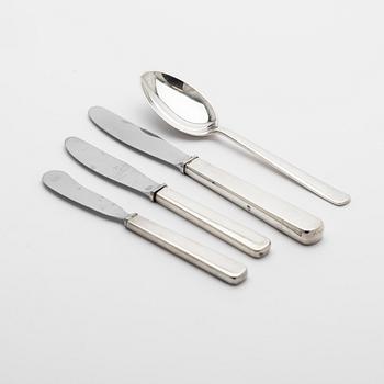 Hugo Strömdal, bestick 35 delar, 'Grand Prix', sterling silver, design Kay Bojesen, Stockholm, 1950-1960-tal.