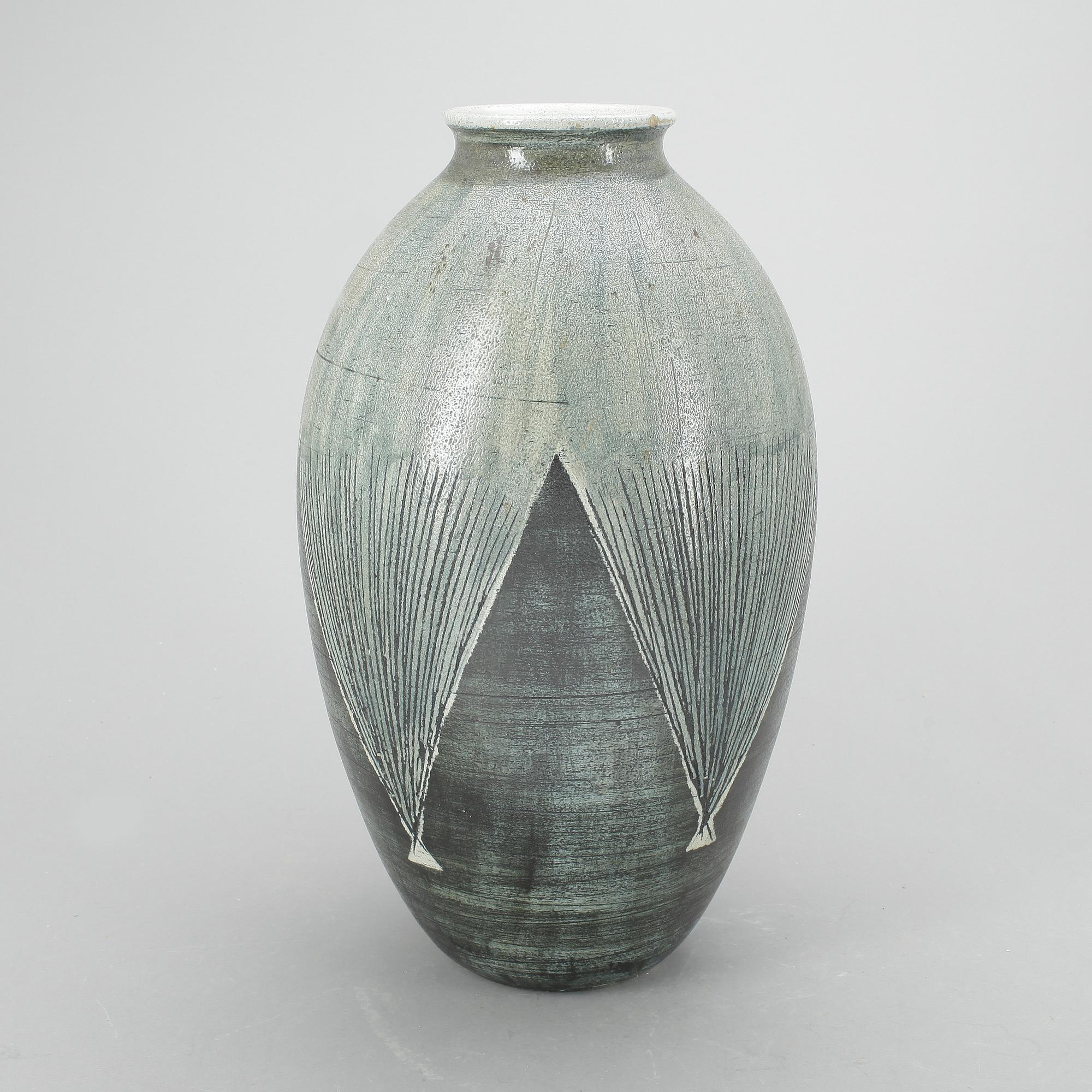 URNA, stengods, Anders Bruno Liljefors, Gustavsberg Studio 1952.